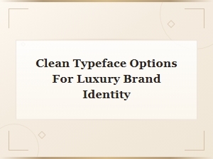 Elegant Modern Logo Fonts for Luxury Brand Identity and Design